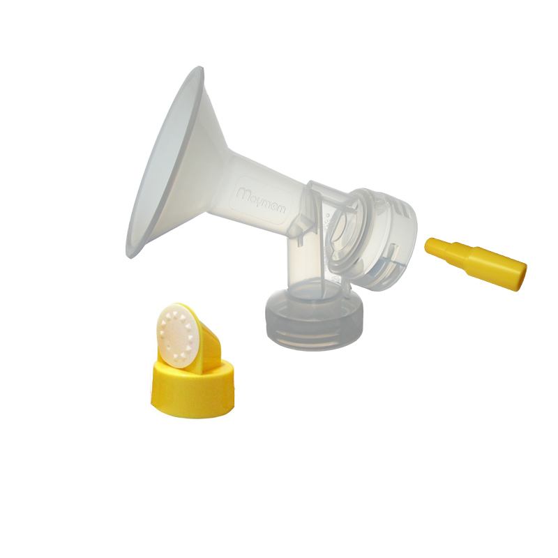 21 mm Extra Small Flange w/ Valve and Membrane for SpeCtra Breast Pumps S1, S2, M1, Spectra 9; Narrow (Standard) Bottle Neck;